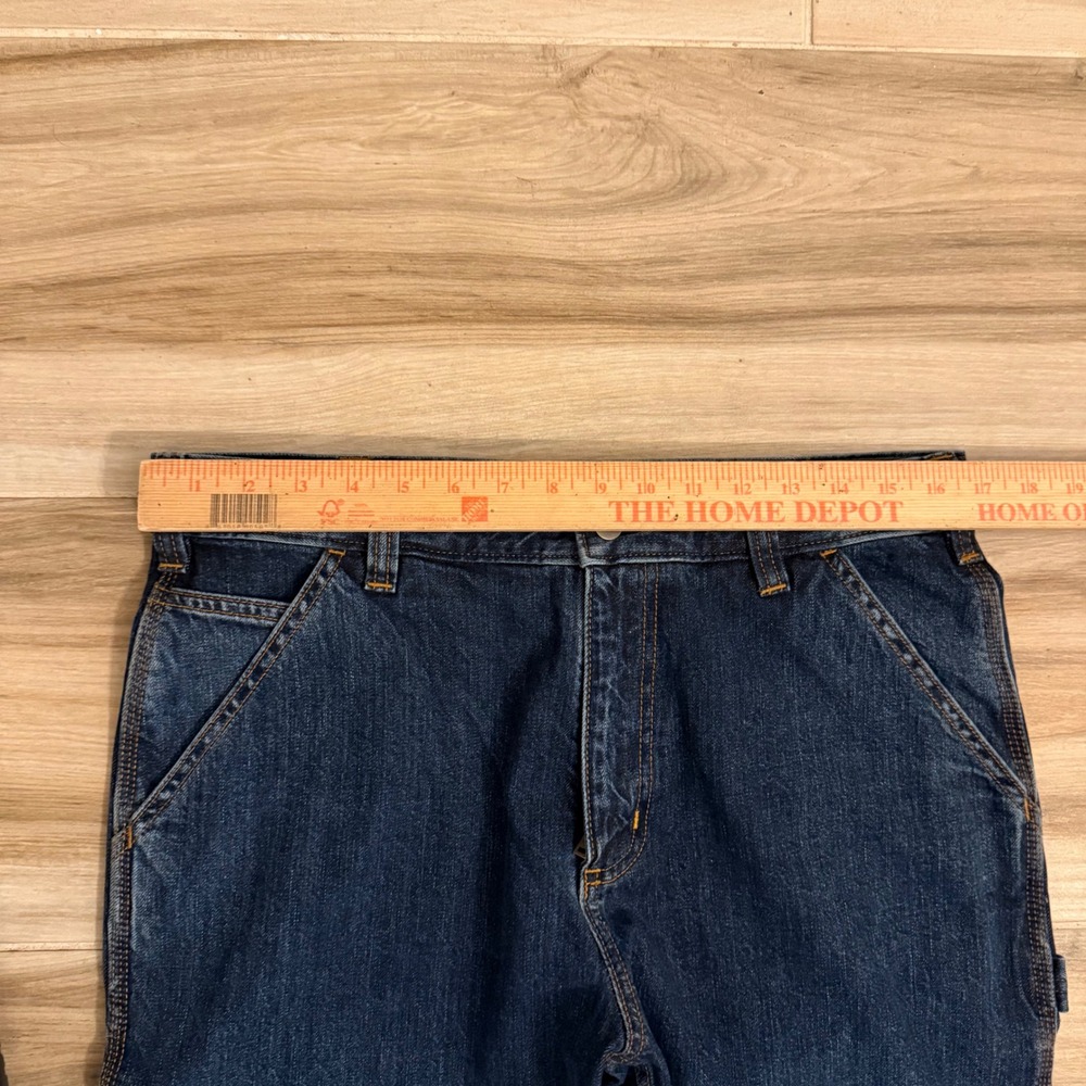 Carhartt Mens Loose Fit Utility Jeans Dark Wash Denim BD4941-M 32x34 NWT - Picture 6 of 8